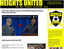 Tablet Screenshot of heightsunitedsoccer.com